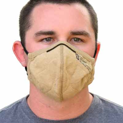 PGI BarriAire Gold Particulate Mask - 32001-00-194071 - Front